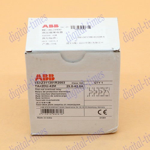 1PC  abb TA42DU-42M Thermal Overload Relay 29-42A FAST SHIP