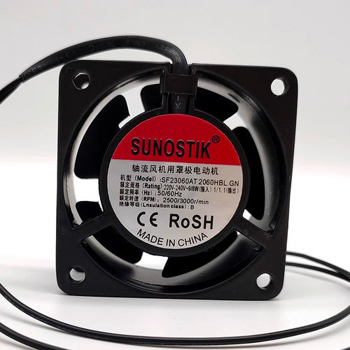 1 PCS SUNOSTIK Fan SF23060AT 2060HBL 6030 6CM AC 230V 2 wire cooling fan