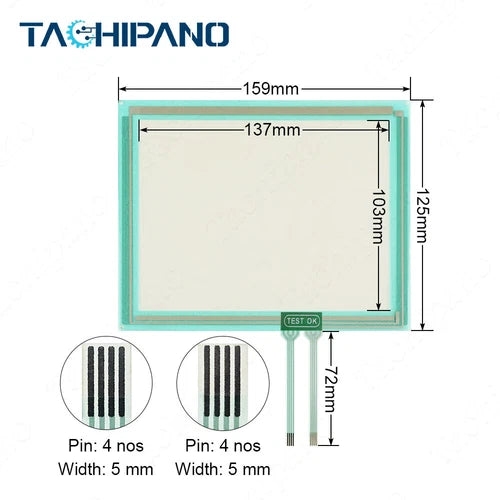 1PC  for  50817-1347 Robot Teach Pendant Panel Glass Touch Screen