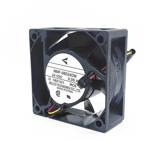 MMF-06D24DM-RC5 24VDC 0.05A 6CM 6025 Mitsubishi IPC Inverter Fan 3 line