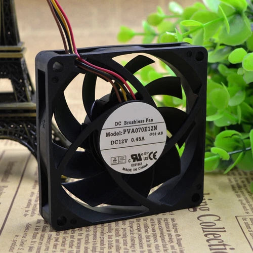 1PC For 4pin PWM Cooling Fan    PVA070E12N 12V 0.45A 70*70*15mm
