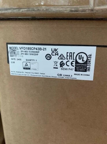 1PCS  DELTA Inverter Frequency converter VFD185CP43B-21 Free delivery