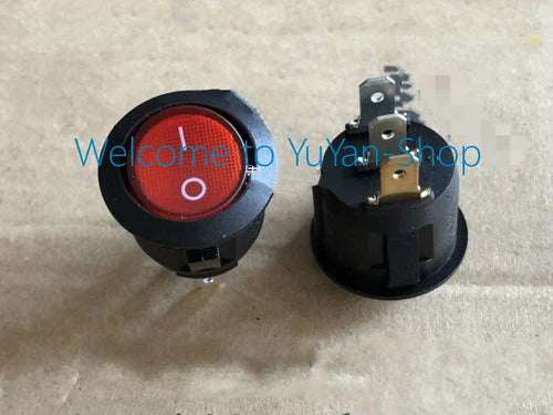 5pcs 3 pins Rocker Switch Red Light RK2-13 10A 250V