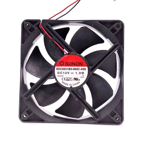 1PC DC12V 161mA 1.9W 12025 2pin Quiet host cooling fan EEC0251B3-000C-A99