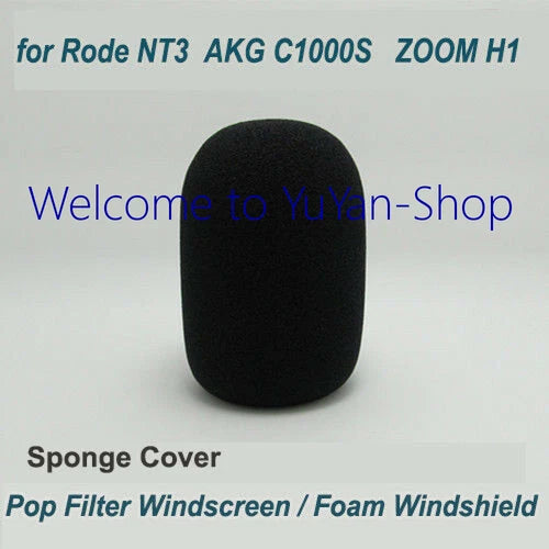 3PCS  for AKG C1000S ZOOM H1 Mic Rode NT3 Foam Windshield Pop Filter Windscreen