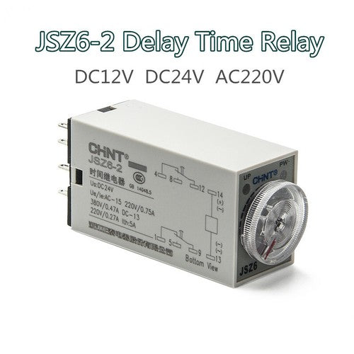 JSZ6-2 small delay time relay DC12V DC24V AC220V
