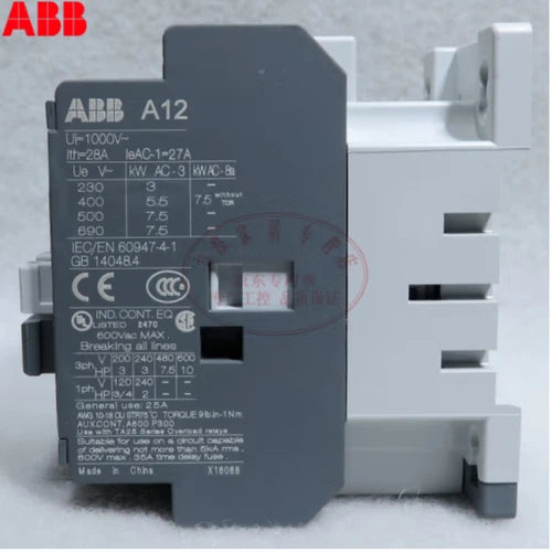 1PC A12-30-10 A12-30-01 Coil Voltages 24V 48V 110V 220V 380V 12AMP  AC Contactor