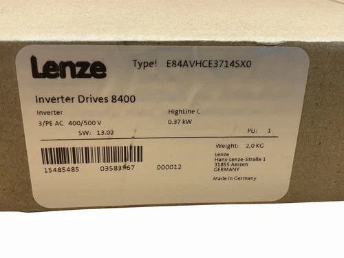 1 PC E84AVHCE3714SX0  LENZE E84AVHCE3714SX0 Inverter