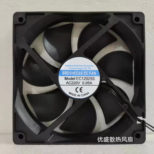1 PCS HuiFeng BRDSHEESS EC FAN EC12025S AC220V 0.05A 12CM cabinet cooling fan
