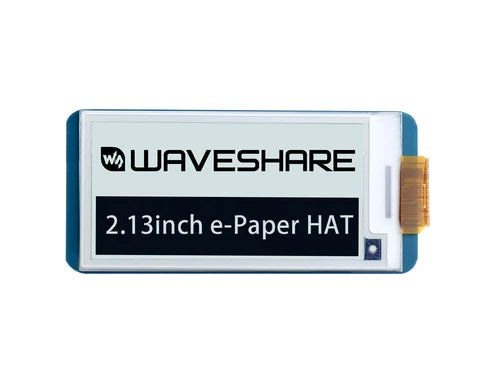 1X Hat E-Ink Display SPI for RPi 4B 3B+ Zero/Zero   2.13inch e-Paper