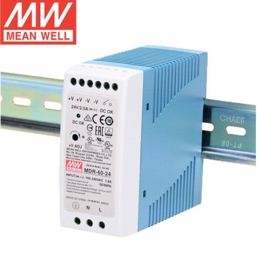 Mean Well Switching Power Supply Module MDR-60 DIN Rail Type 5V12V24V48V DC 60W