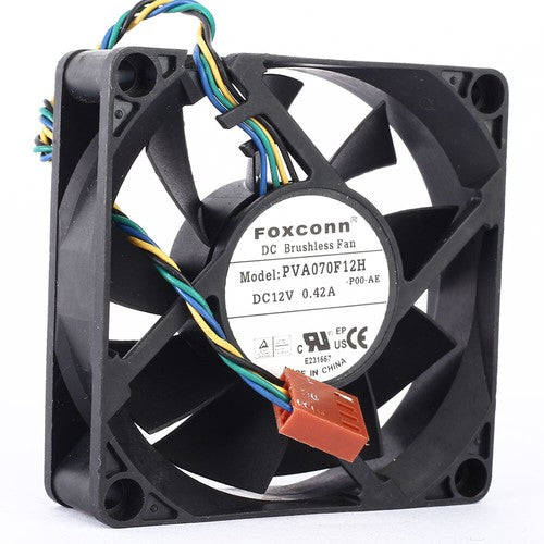1pc FOXCONN PVA070F12H fan 12V 0.42A 70*70*20mm 4pin PWM