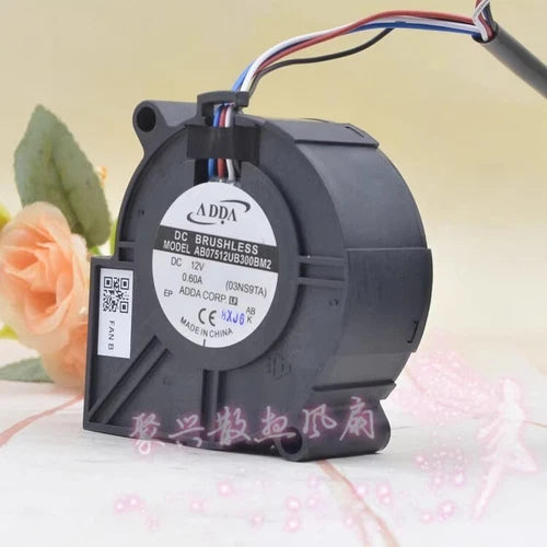 1PC   4-Wire Turbo Blower Fan  AB07512UB300BM2 DC12V 0.6A 7.7CM