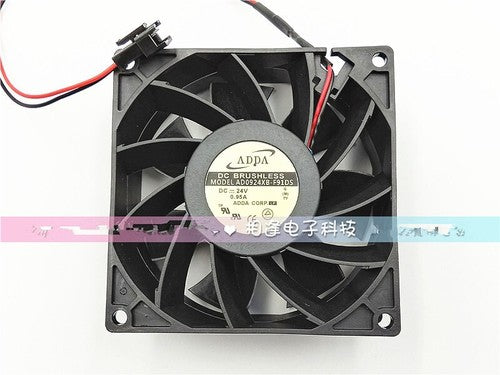 1 PCS ADDA Fan AD0924XB-F91DS DC 24V 0.95A 9CM 9238 2 wire cooling fan