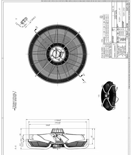 ZIEHL-ABEGG FC091-SDS.7Q.V7 Axial Fan 400V 3~ IP54 Air Conditioner Cooling Fan