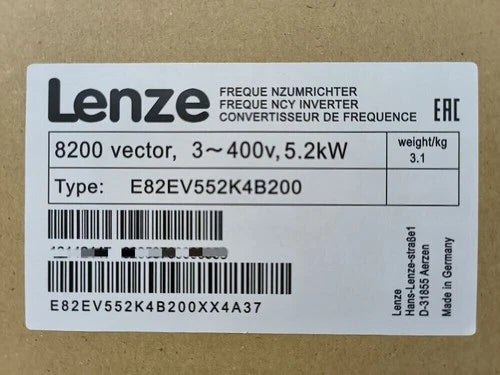 E82EV552K4B200  LENZE E82EV552_4B200 Frequency Inverter Converter 8200 Vector