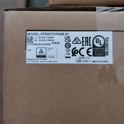 1PCS  Delta CP2000 Series Inverter VFD037CP43B-21 Free delivery