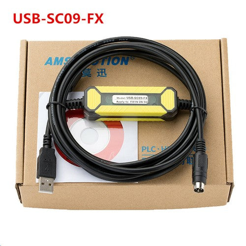 Suitable for Mitsubishi Plc Programming Cable FX3U/1N/2N/1S Series USB-SC09-FX