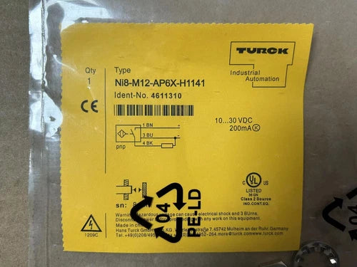 TURCK Ni8-M12-AP6X-H1141 Proximity Switch sensor #DW #P