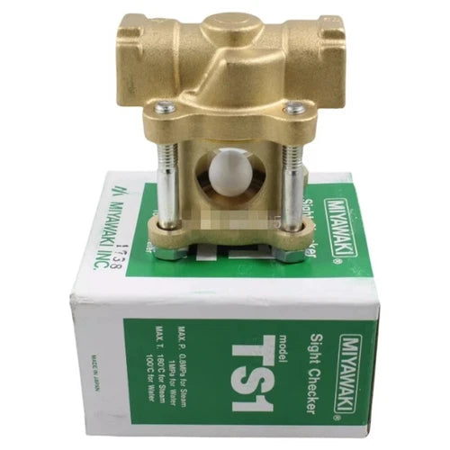 1PC  FIT FOR MIYAWAKI Steam Flow Sight Checker TS1 DN15 Sight Glass Brass