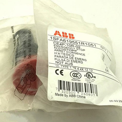 one  ABB CE4P-10R-02 Pushbutton Switch Red Fast Shipping