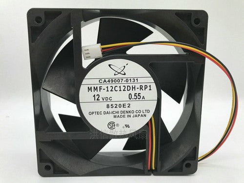 1 PCS OPTEC DAI-ICHI Fan MMF-12C12DH-RP1 DC12V 0.55A 12038 12CM 3 Pin