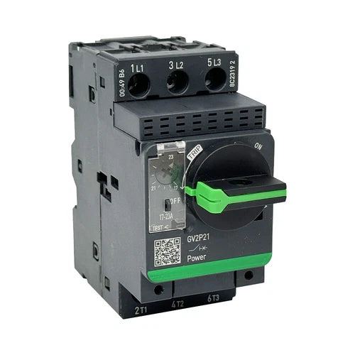 GV2P21 3P 17-23A thermal magnetic with rotary knob Motor circuit breaker Deca