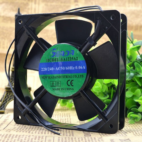 1 pcs SEADA Fan SA1225A2 AC 220/240V 12025 12CM 2 Wire Aluminum frame fan