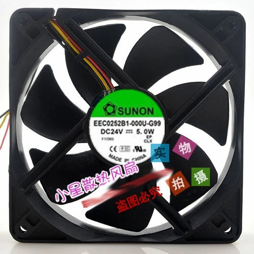 1PC   frequency converter cooling fan EEC0252B1-000U-G99 24V 5W 12CM