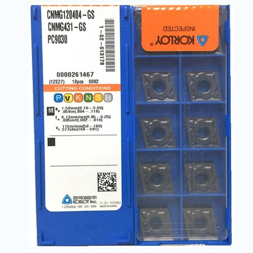 KORLOY CNMG120404-GS PC9030 Carbide Inserts CNC TOOL