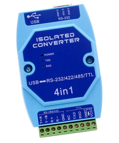 Optically isolated USB to RS485/422/232/TTL industrial lightningprotection