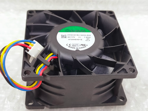 1 pcs SUNON Fan PF80381B2-Q050-S99 DC12V 7.80W 8038 8cm 4-pin PWM cooling fan