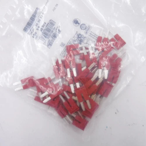 50 Pcs  2 Pin Red Terminal Connect  Contact Plug-In Bridge FBS 2-6 3030336