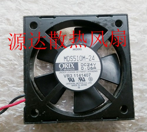 1 PCS ORIX Fan MDS510M-24 DC 24V 0.06A 5 CM 2 WIRE