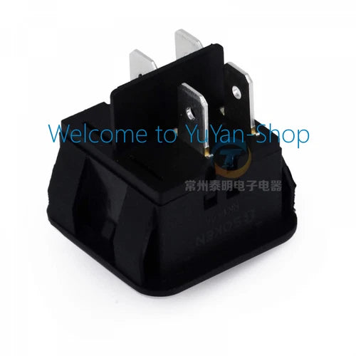 2pcs  4 Pins Rocker Switch With Red Light  RK1-05 16A/250VAC ON/OFF