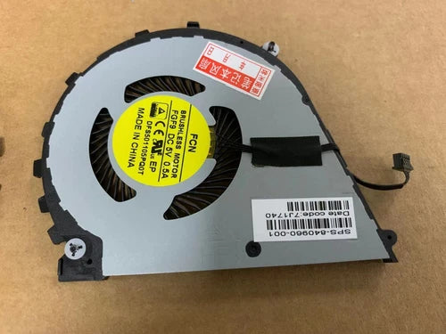 1PAIR for CPU + GPU Cooling fan 2Fans 840960-001  ZBook Studio G3 series Laptop
