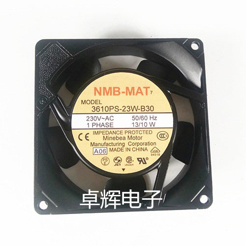 1 PCS NMB Fan 3610PS-23T-B30 230V AC 13/10W 92*92*25MM Aluminum frame fan