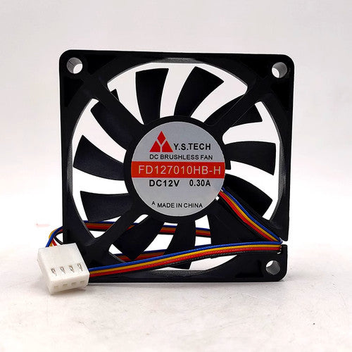 1 PCS Y.S.TECH Fan FD127010HB-H 12V 0.30A 7010 7CM ultra-thin 4-pin cooling fan