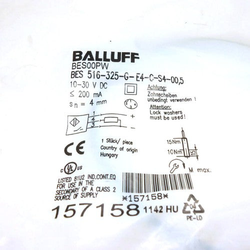 For BALLUFF BES 516-325-G-E4-C-S4-00,5 （BES00PW）Inductive Standard Sensors PNP