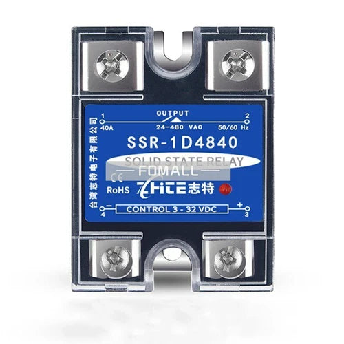 1Pc   For 3-32VDC/24-480VAC SSR-1 D4840 40DA  DC-AC solid state relay