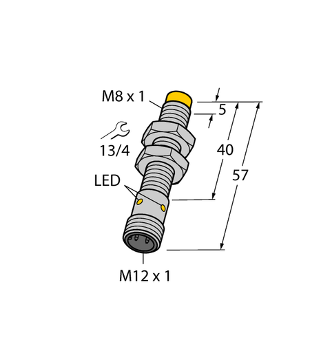For TURCK Ni4U-EG08-AP6X-H1341 4600640 Inductive sensor PNP