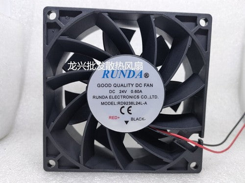 1 PCS RUNDA Fan RD9238L24L-A DC24V 9038 9CM 2 Wire inverter/Chassis Cooling fan
