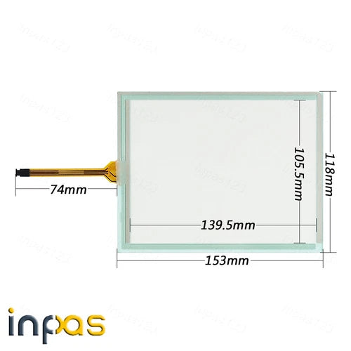 1SET  Touch screen glass with Protective film overlay  TP-4518S1F2 7A11D100020