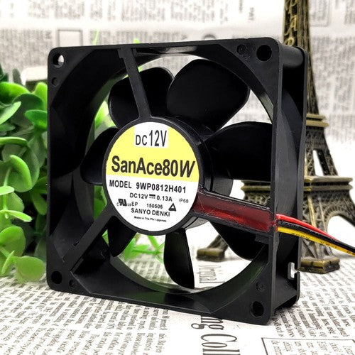 One For SANYO  9WP0812H401 DC 12V case axial cooling fan Free Shipping