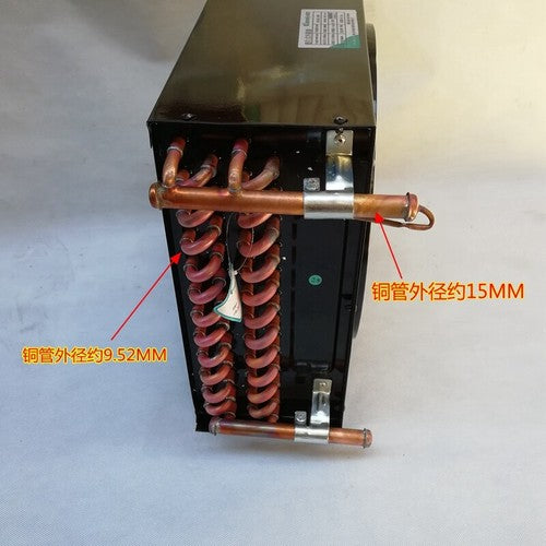 FNF-1.8/9.8 1.5HP 9.8m² condenser 220V 75W copper tube aluminum radiator