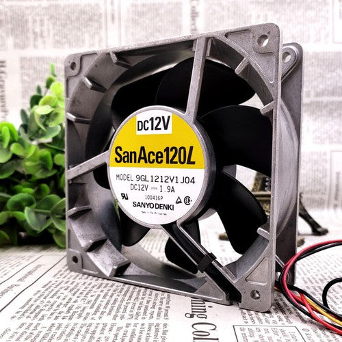 Sanyo 12V 1.9A 9GL1212V1J04 12038 12CM high air volume aluminum frame fan