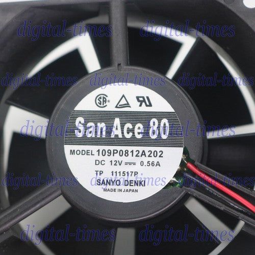 One For SANYO  109P0812A202 San Ace80 12V 0.56A cooling fan Free Shipping