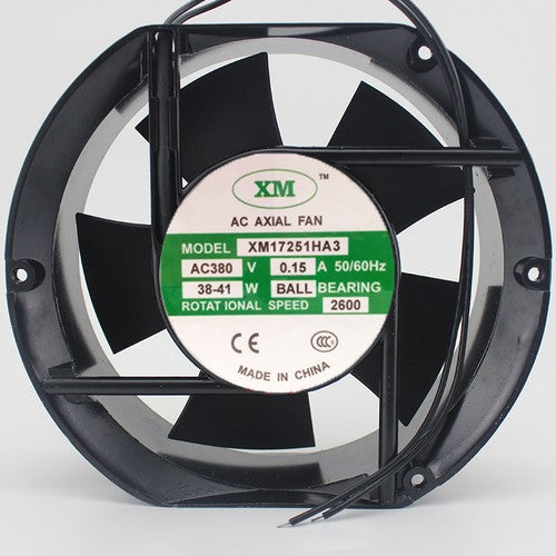 1 pcs XM AC AXIAL FAN XM17251HA3 AC 380V 17cm 17251 2 wire Aluminum frame fan