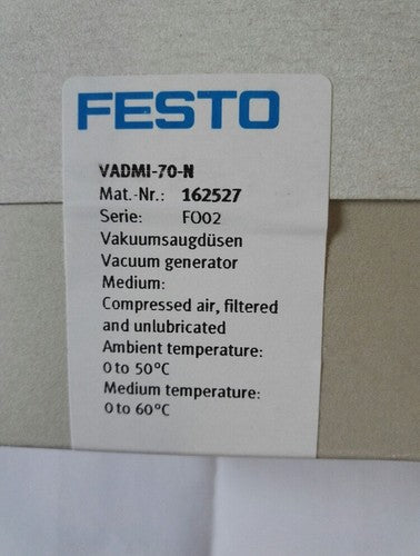 1 pcs FESTO VADMI-70-N 162527 Vacuum generator