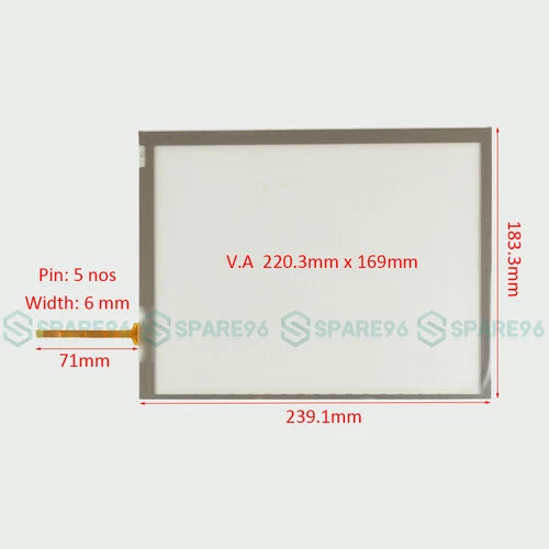 1PC Touch screen glass panel  Case IH AFS Pro 700 Color Display Fred II 51479019